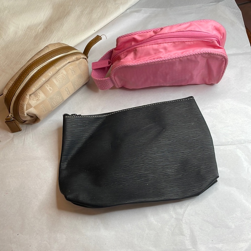 3 miscellaneous cosmetic bags